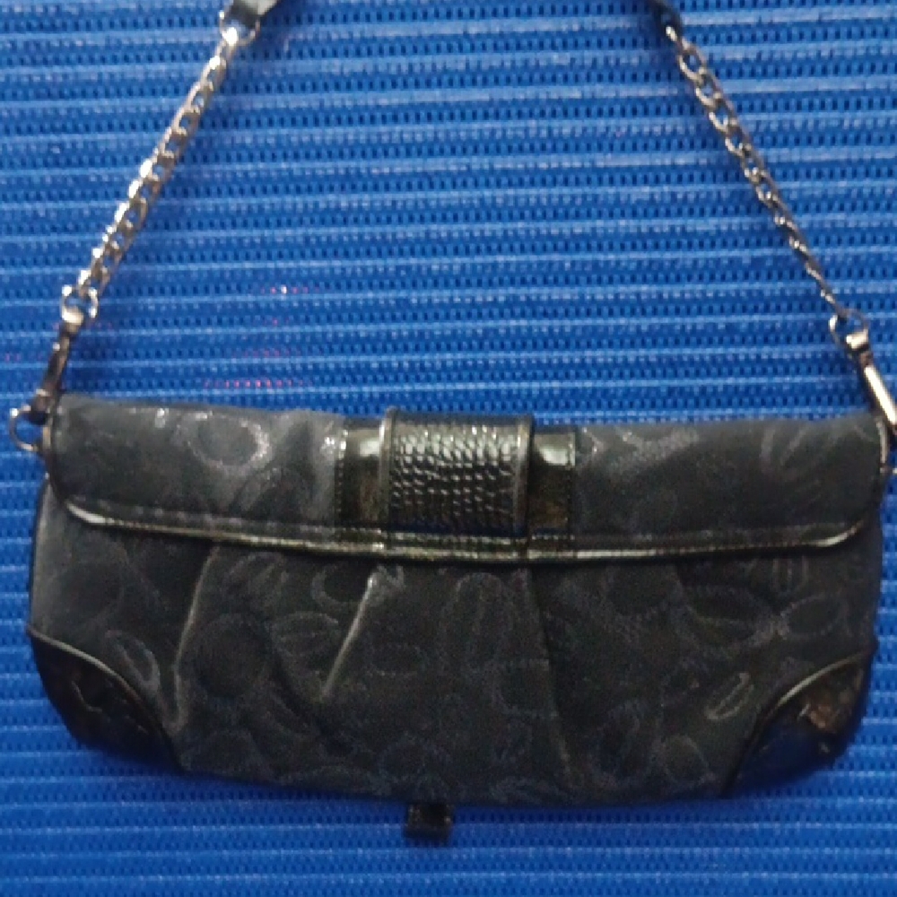 Bebe Black Patterned Shoulder Bag - image 3